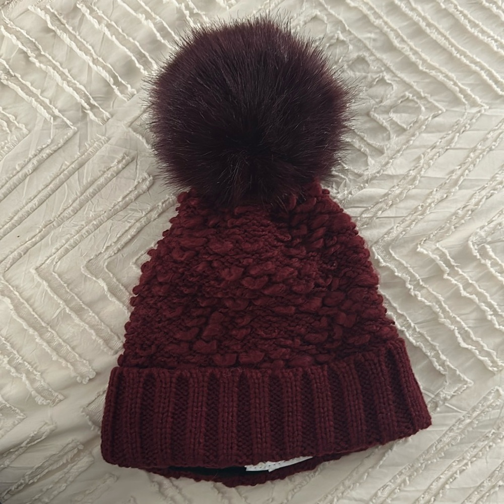 Free People Full Moon Nubby Pom Beanie
